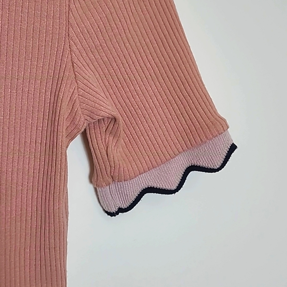 Blush Zara Ribbed Top - Picture 2 of 4